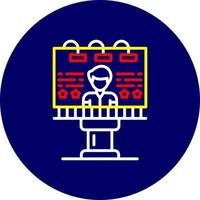Billboard Creative Icon Design vector