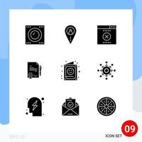 9 Creative Icons Modern Signs and Symbols of child deal outsource done agrement Editable Vector Design Elements