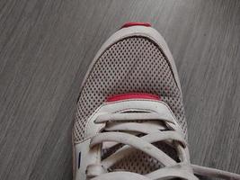 Details of sports shoes sneakers photo