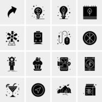 16 Business Universal Icons Vector Creative Icon Illustration to use in web and Mobile Related project