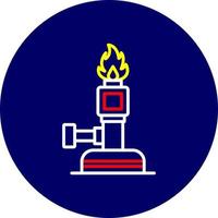Bunsen Burner Creative Icon Design vector
