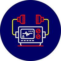 Defribillator Creative Icon Design vector