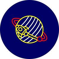 Planet Creative Icon Design vector