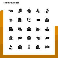 25 Modern Business Icon set Solid Glyph Icon Vector Illustration Template For Web and Mobile Ideas for business company