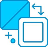 Fill And Stroke Creative Icon Design vector