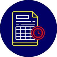 Schedule Creative Icon Design vector