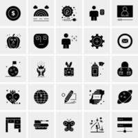 25 iconos de negocios universales vector ilustración de icono creativo para usar en proyectos relacionados con la web y dispositivos móviles