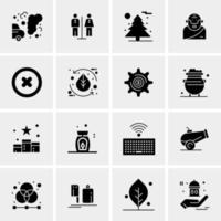 16 Universal Business Icons Vector Creative Icon Illustration to use in web and Mobile Related project