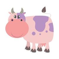 illustration vector graphic cute cow cattle