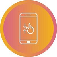 Unique Gestures Vector Line Icon