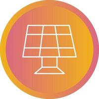 Unique Solar Panel II Vector Line Icon