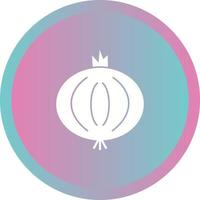 Unique Onion Vector Glyph Icon