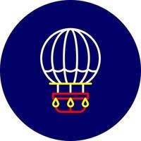 Hot Air Balloon Creative Icon Design vector