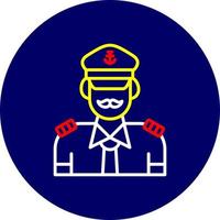 Captain Creative Icon Design vector