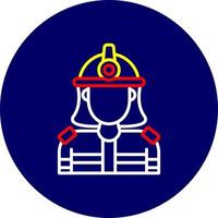 Firefighter Creative Icon Design vector