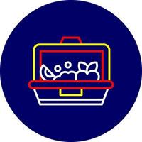 Lunch Box Creative Icon Design vector