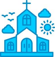 diseño de icono creativo de iglesia vector