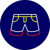 Shorts Creative Icon Design vector