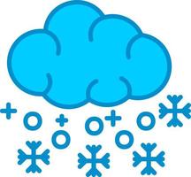 diseño de icono creativo de nieve vector