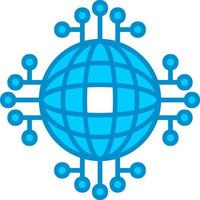 Global Network Creative Icon Design vector