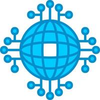 Global Network Creative Icon Design vector