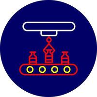 Conveyor Belt Creative Icon Design vector