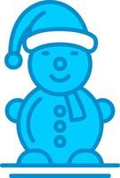 Snowman Creative Icon Design vector