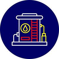 Oil Tank Creative Icon Design vector