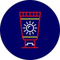 Sunscreen Creative Icon Design vector