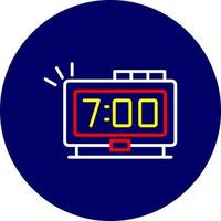 Digital Clock Creative Icon Design vector