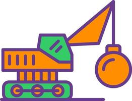Demolish Creative Icon Design vector