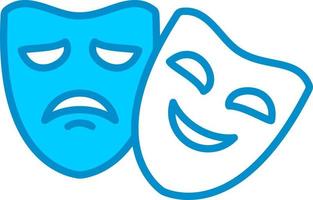 Theater Masks Creative Icon Design vector