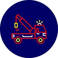 Tow Truck Creative Icon Design vector