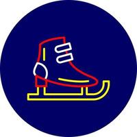 diseño de icono creativo de patines de hielo vector