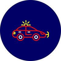 diseño de icono creativo de coche de policía vector