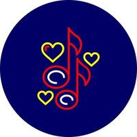 Love Song Creative Icon Design vector