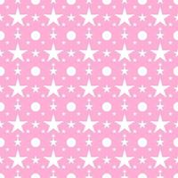 seamless pattern with star pink background vector