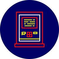 Atm Machine Creative Icon Design vector