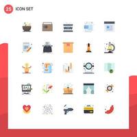 25 Creative Icons Modern Signs and Symbols of communication corel drum cdr format st Editable Vector Design Elements