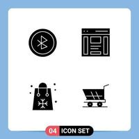 Set of Modern UI Icons Symbols Signs for bluetooth easter communication right holidays Editable Vector Design Elements