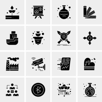 16 Universal Business Icons Vector Creative Icon Illustration to use in web and Mobile Related project