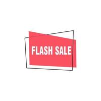 Flash Sale banner template design.Vector illustration. vector