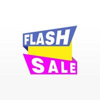 Flash Sale banner template design.Vector illustration. vector