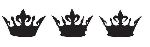 Crown hand drawn illustrations. Vector. vector