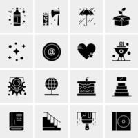 16 Business Universal Icons Vector Creative Icon Illustration to use in web and Mobile Related project