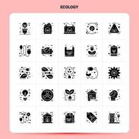 Solid 25 Ecology Icon set Vector Glyph Style Design Black Icons Set Web and Mobile Business ideas design Vector Illustration