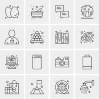 16 Business Universal Icons Vector Creative Icon Illustration to use in web and Mobile Related project