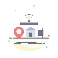 IOT gadgets internet of things Flat Color Icon Vector