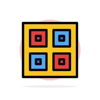 Arrived Boxes Delivery Logistic Shipping Abstract Circle Background Flat color Icon vector