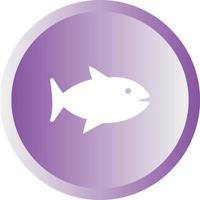 Unique Fish Vector Glyph Icon